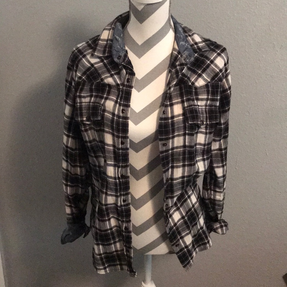 Black and white flannel